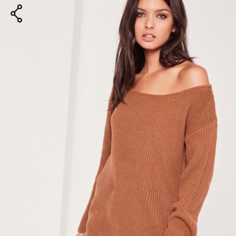 Missguided • Off the shoulder knitted sweater